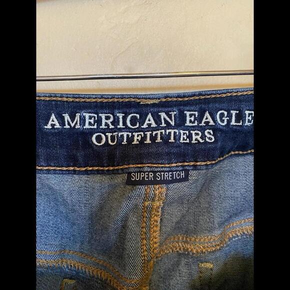 American Eagle Jeans Sz.14 Short Skinny Dark Wash - Picture 3 of 5